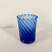 Moroccan Handmade Recycled Glass Ripple Demi Twist Tumbler 150ml