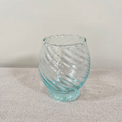 Moroccan Handmade Recycled Glass Curve Twist Tumbler 250ml
