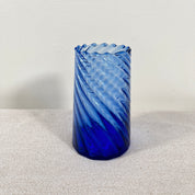 Moroccan Handmade Recycled Glass Twist Tumbler - 330ml