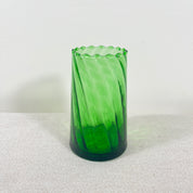 Moroccan Handmade Recycled Glass Twist Tumbler - 330ml