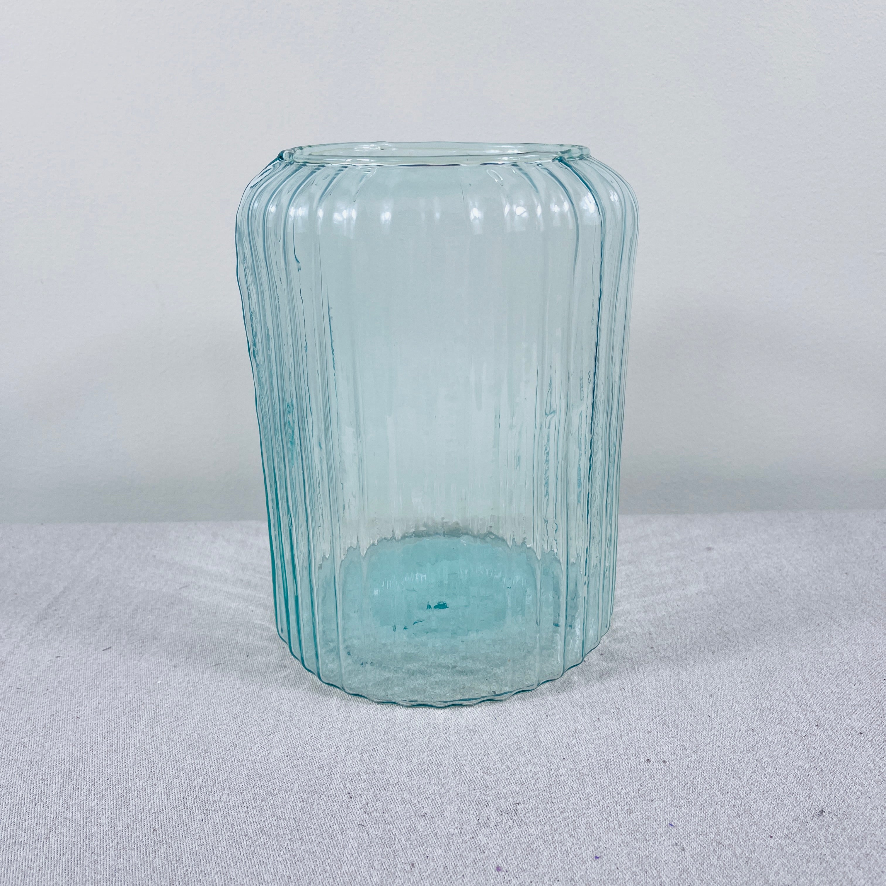 Recycled glass Column Vase