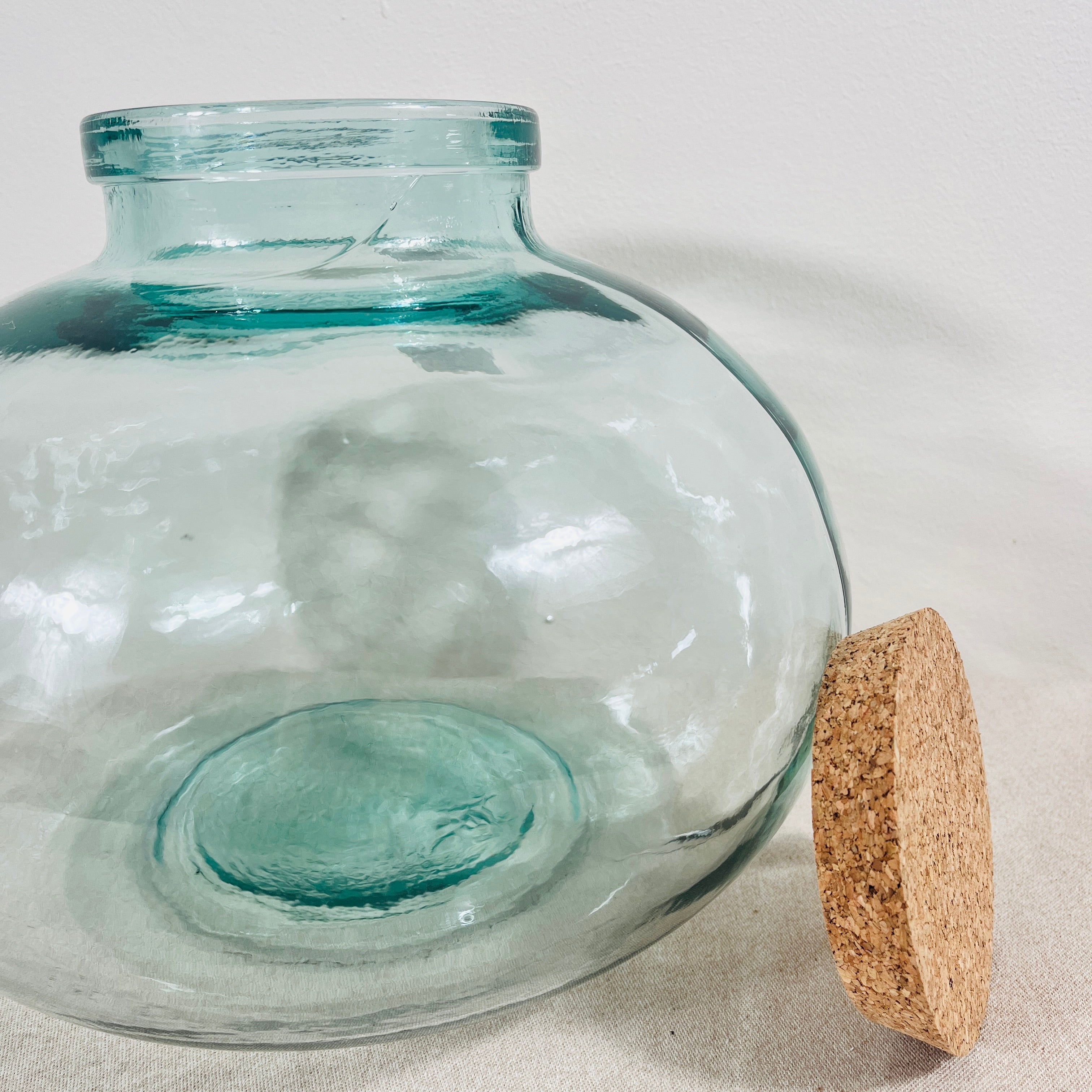 Recycled Glass Garrafa Jar Vase 23cm