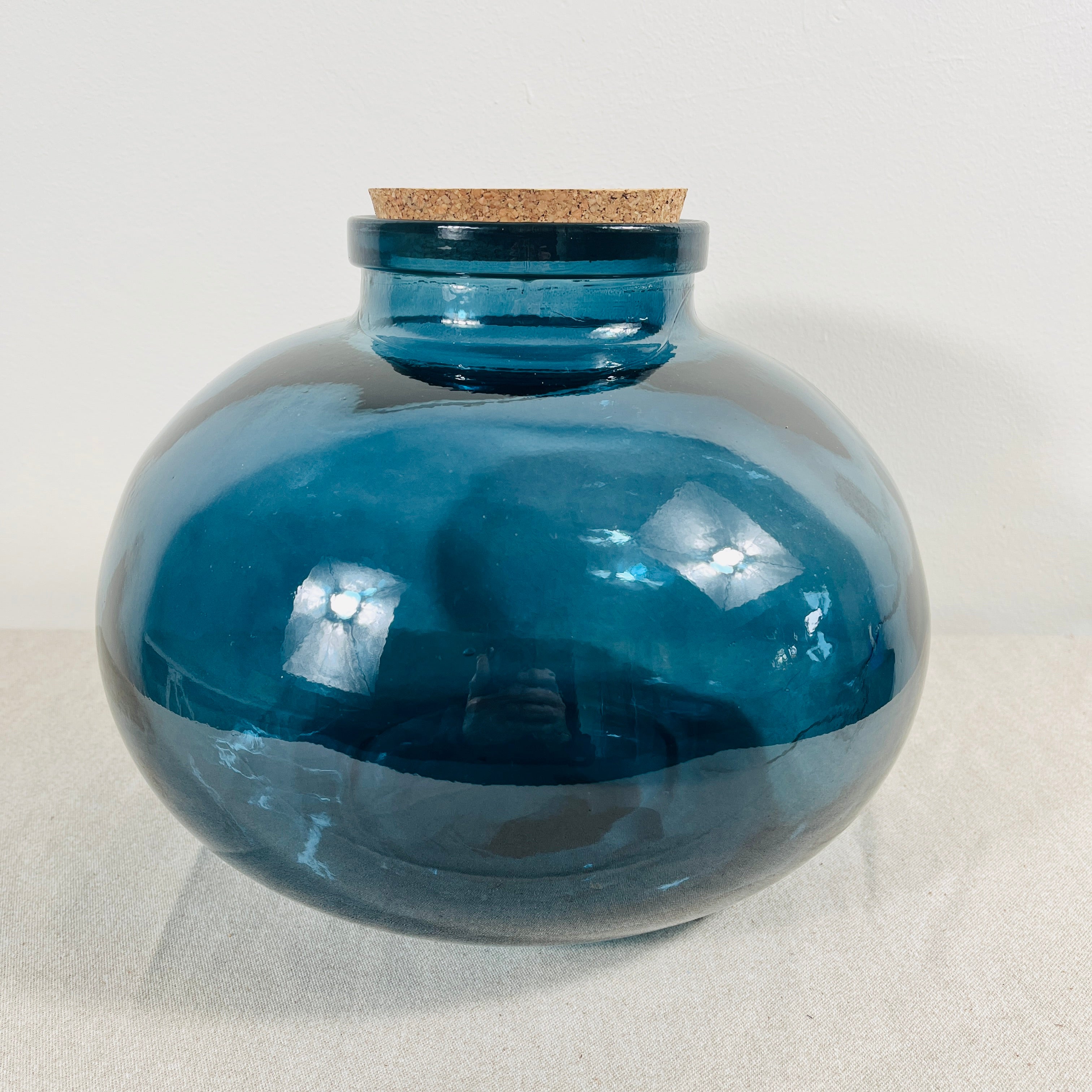 Recycled Glass Garrafa Jar Vase 23cm