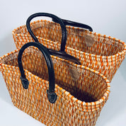 Moroccan Handmade Basket Orange Tote