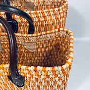 Moroccan Handmade Basket Orange Tote