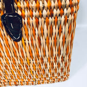 Moroccan Handmade Basket Orange Tote