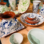 Hand Painted Spanish Ceramic Fruit, Serving Bowl