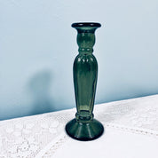 Recycled Glass Fluted Candle stick 22cm