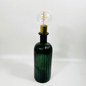 Cordless LED Ripple Bottle Light with Cork & Brass Holder