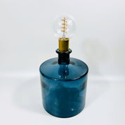 Cordless LED Frances Bottle Light with Cork & Brass Holder