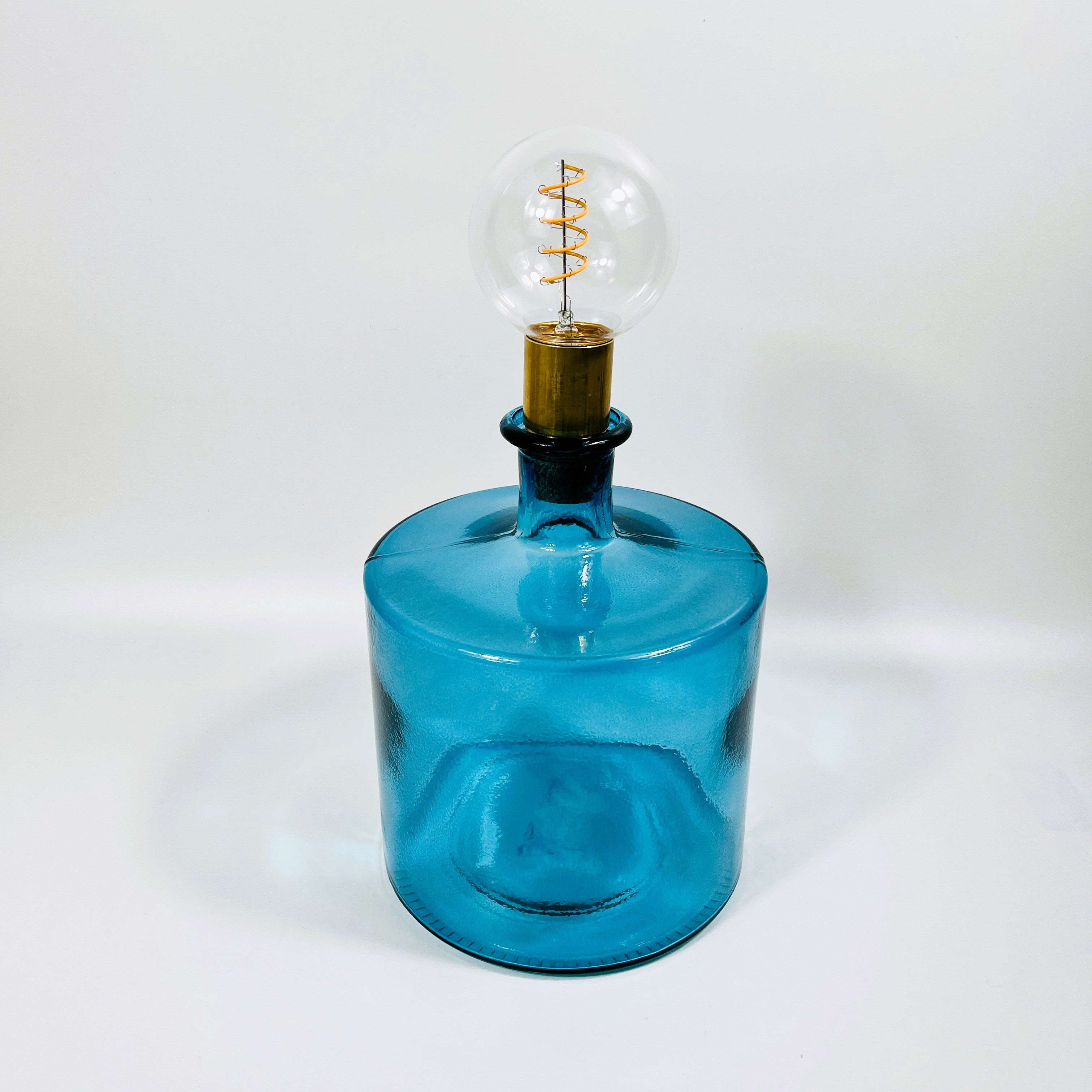 Cordless LED Frances Bottle Light with Cork & Brass Holder