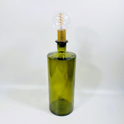 Cordless LED Frances Bottle Light with Cork & Brass Holder