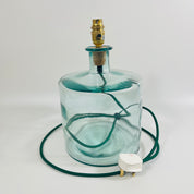 Frances Recycled Glass 32cm Lamp and Shade Set