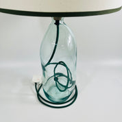Simplicity Recycled Glass 41cm Lamp and Shade Set