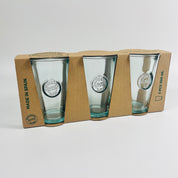 Recycled Glass Gift Box Authentic Tumbler Set of 3 300ml