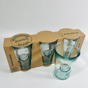 Recycled Glass Gift Box Authentic Tumbler Set of 3 300ml