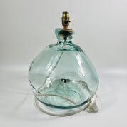 Simplicity Recycled Glass 39cm Lamp and Shade Set