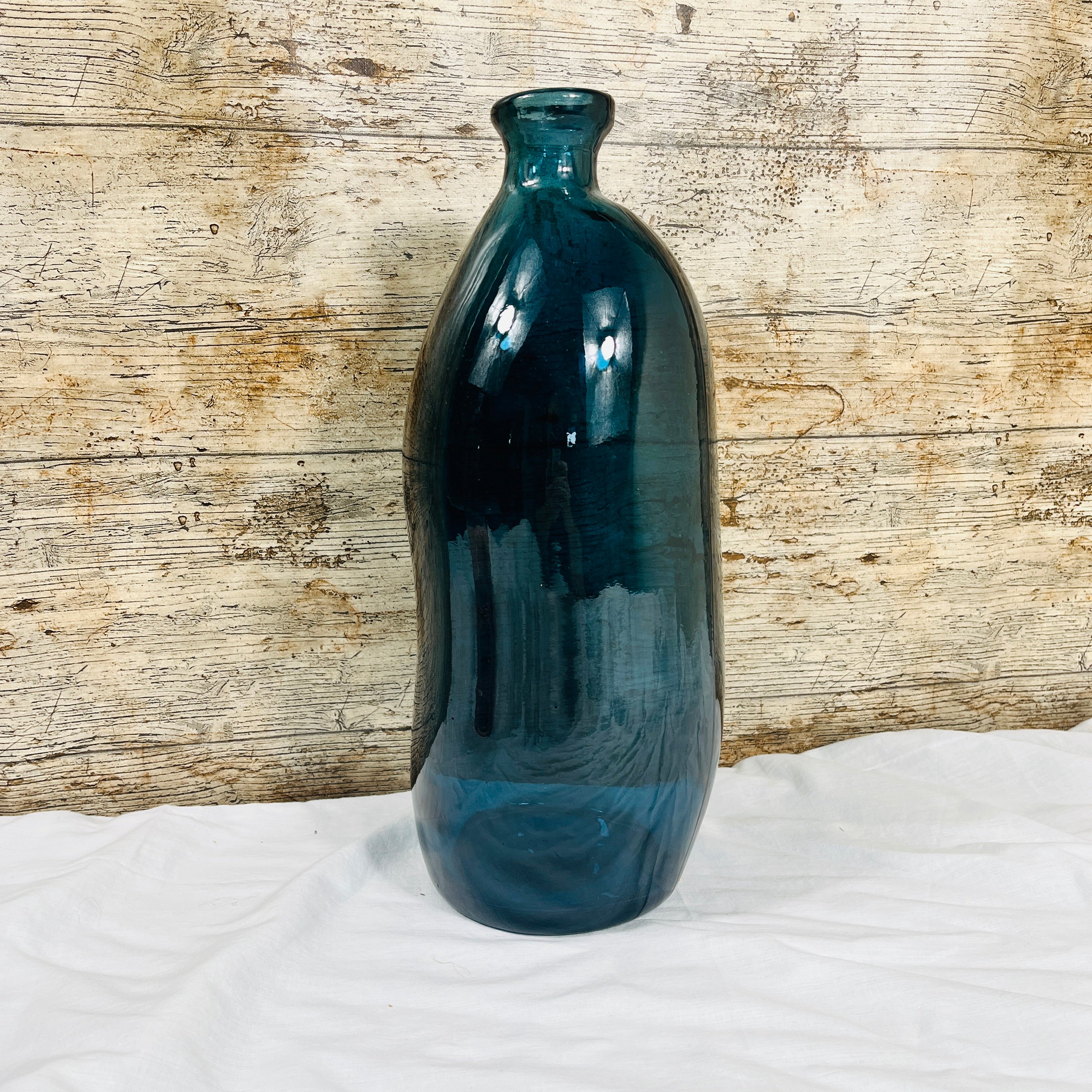 Recycled Glass Simplicity Blown Glass Vase 35cm – Jarapa