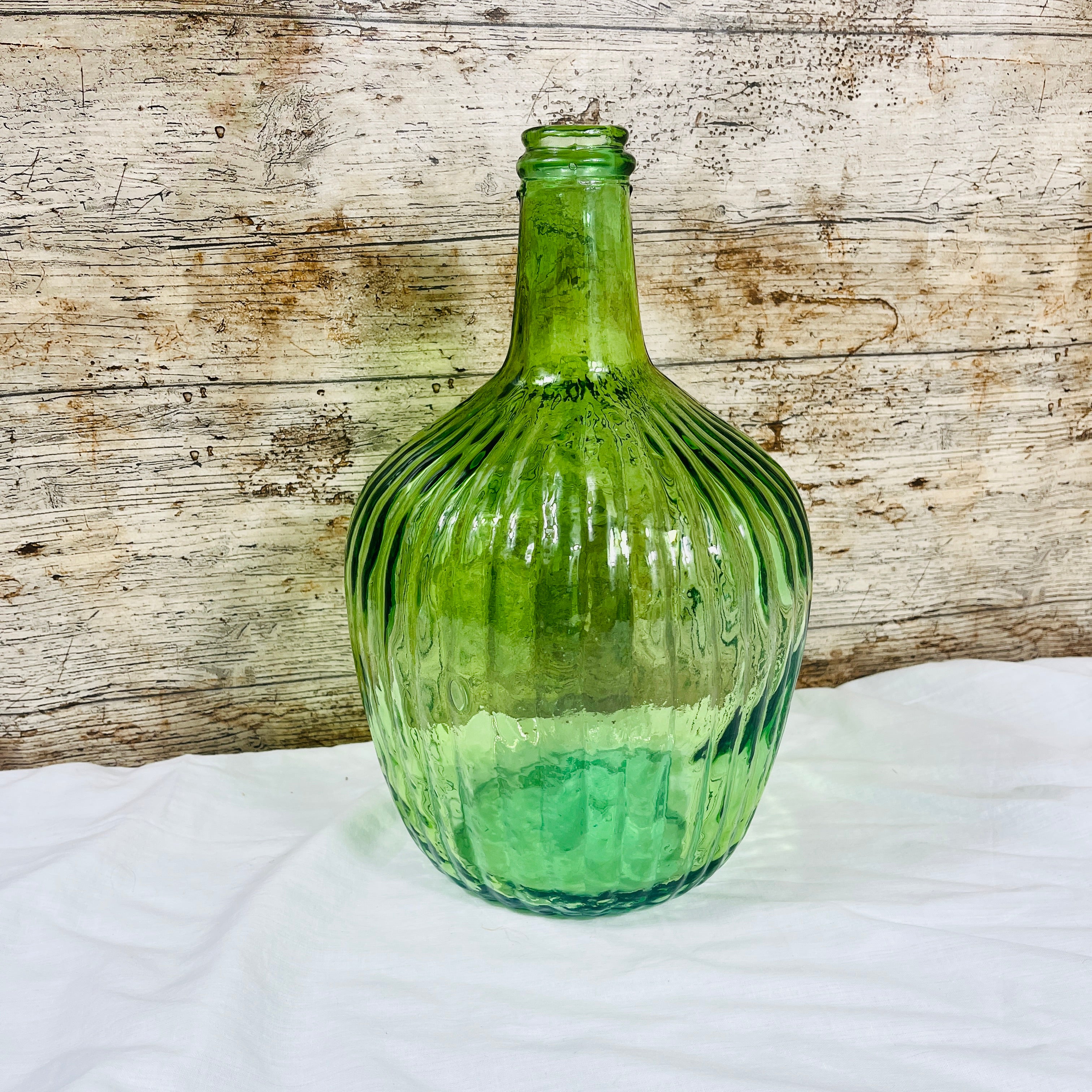 Recycled Glass Rustic Ripple Vase 30cm