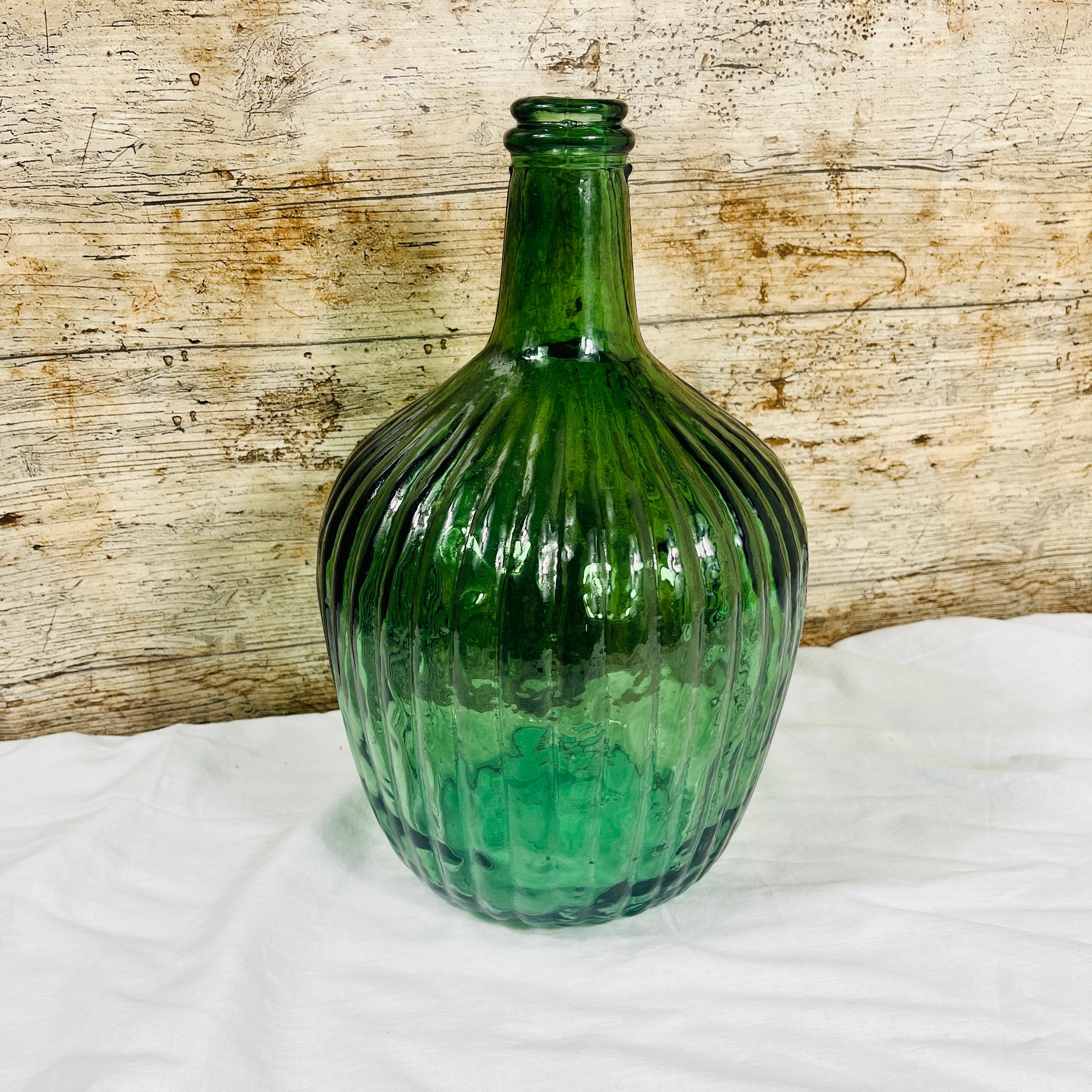 Recycled Glass Rustic Ripple Vase 30cm