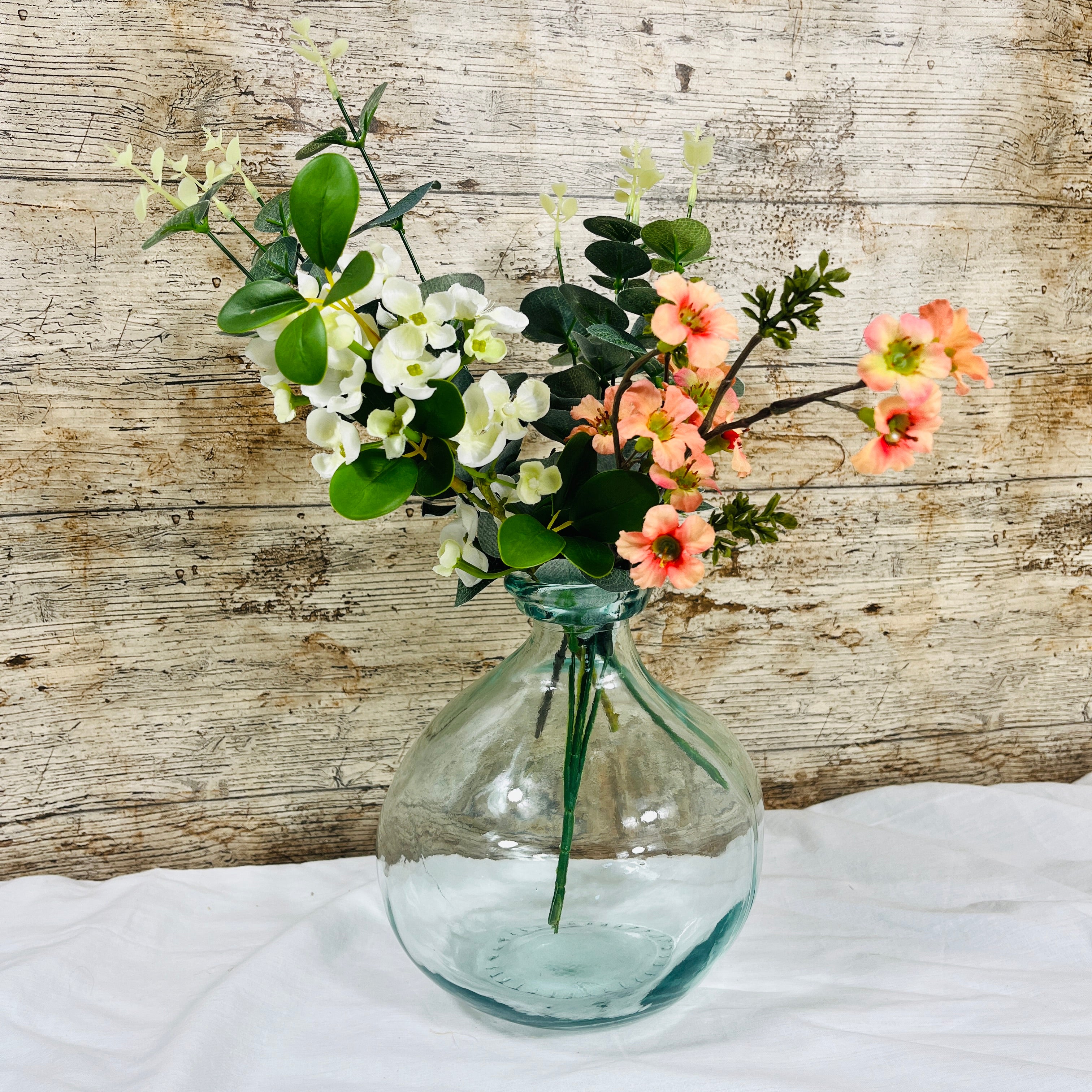 Recycled Glass Simplicity Blown Glass Vase 18cm