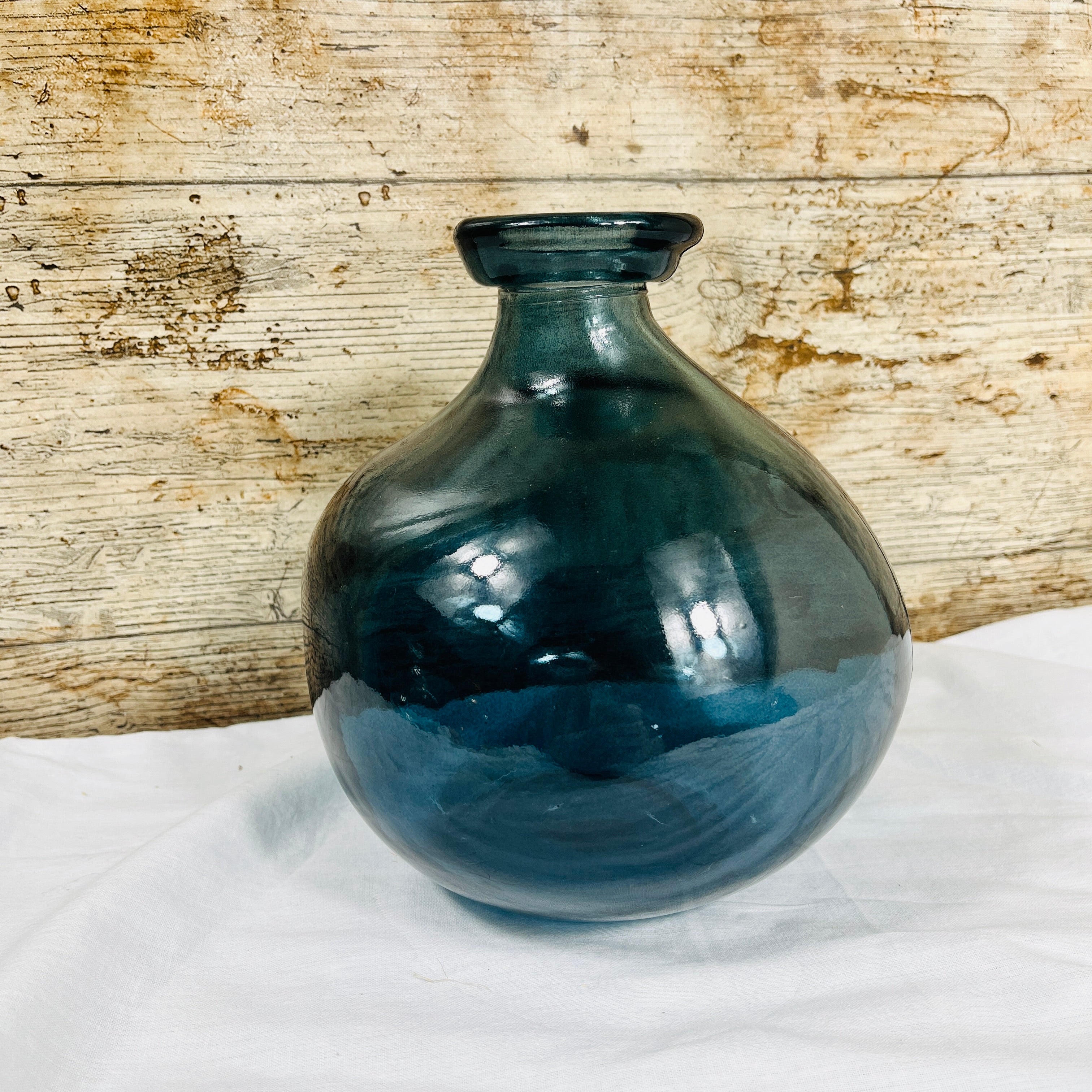 Recycled Glass Simplicity Blown Glass Vase 18cm