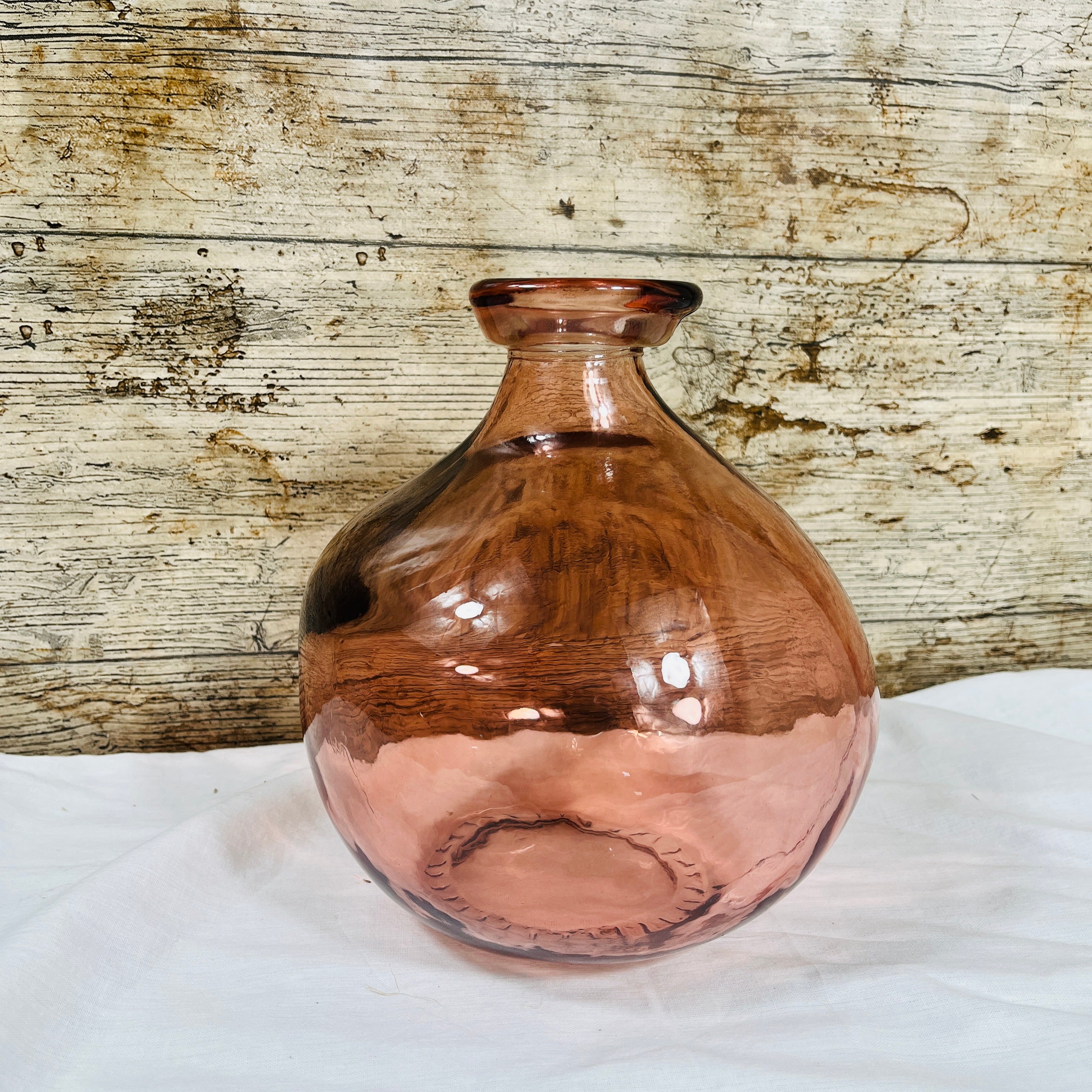 Recycled Glass Simplicity Blown Glass Vase 18cm