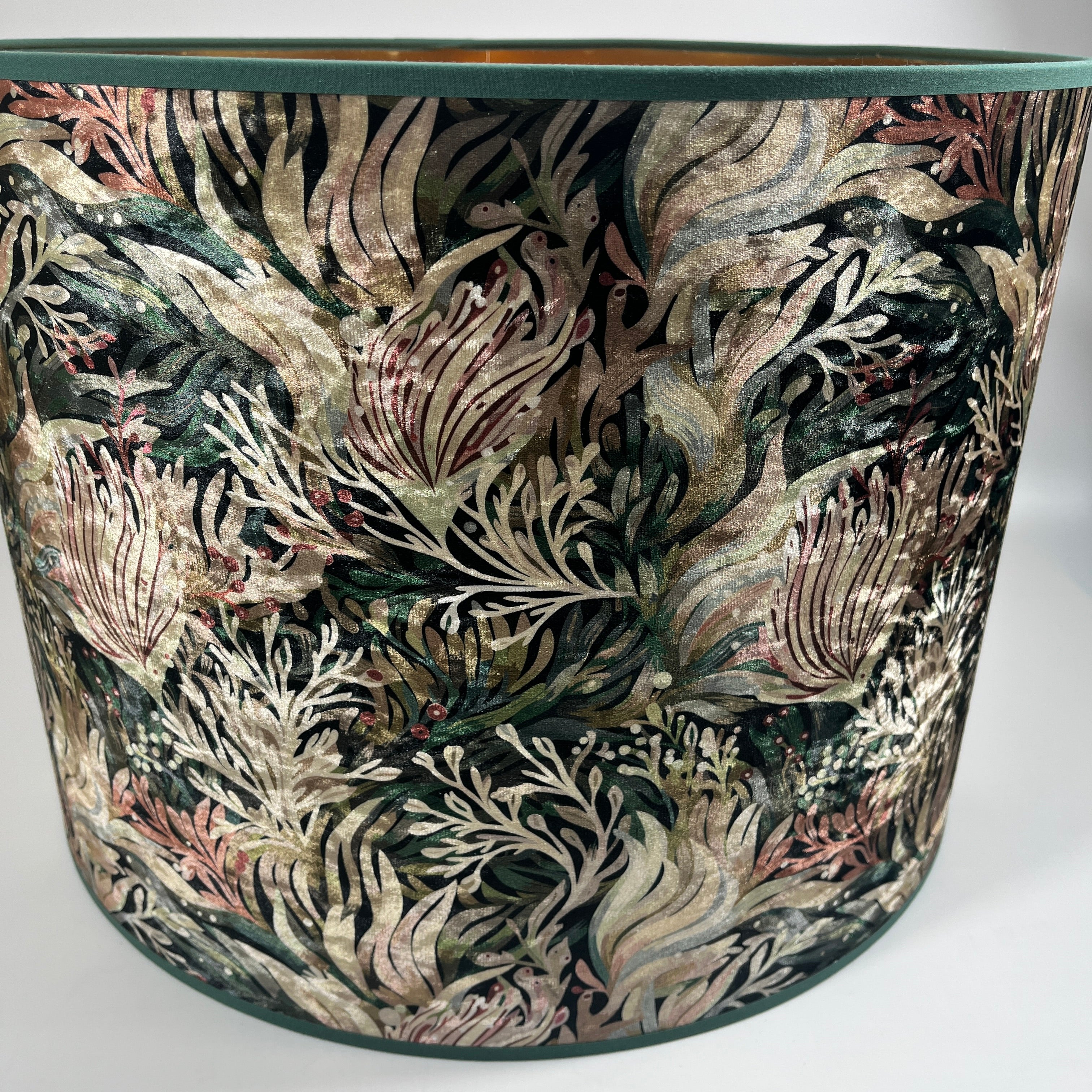 Sea Green Deep Water Velvet Shade 8" to 18"