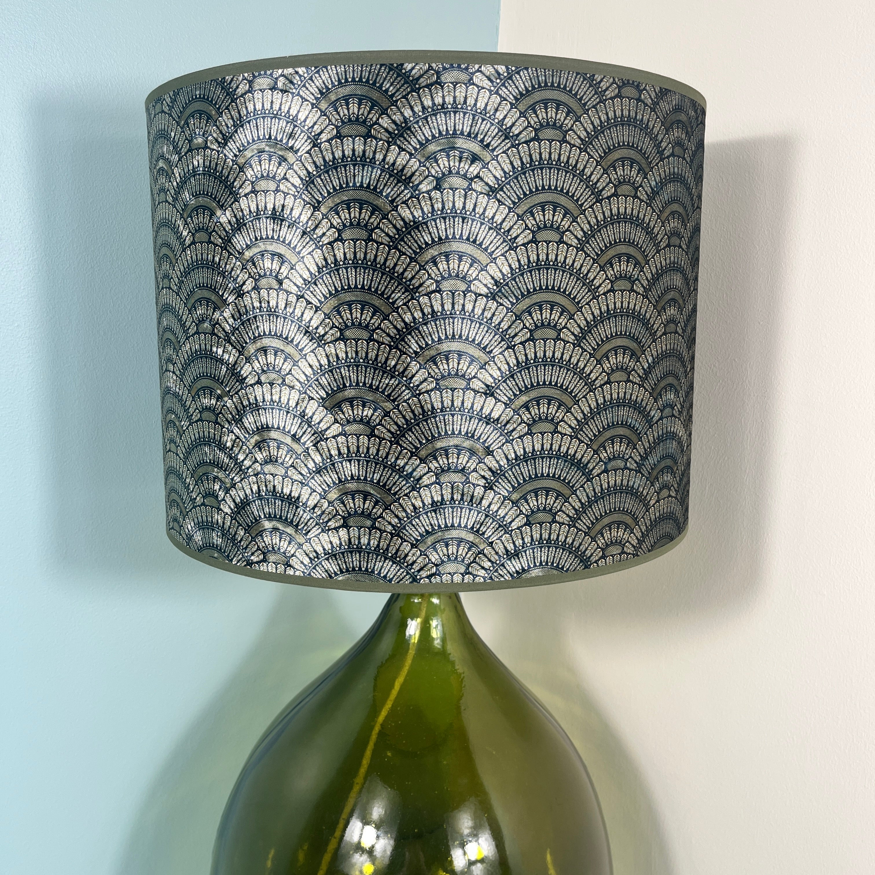 Feather Fan Velvet Shade 8" to 18"