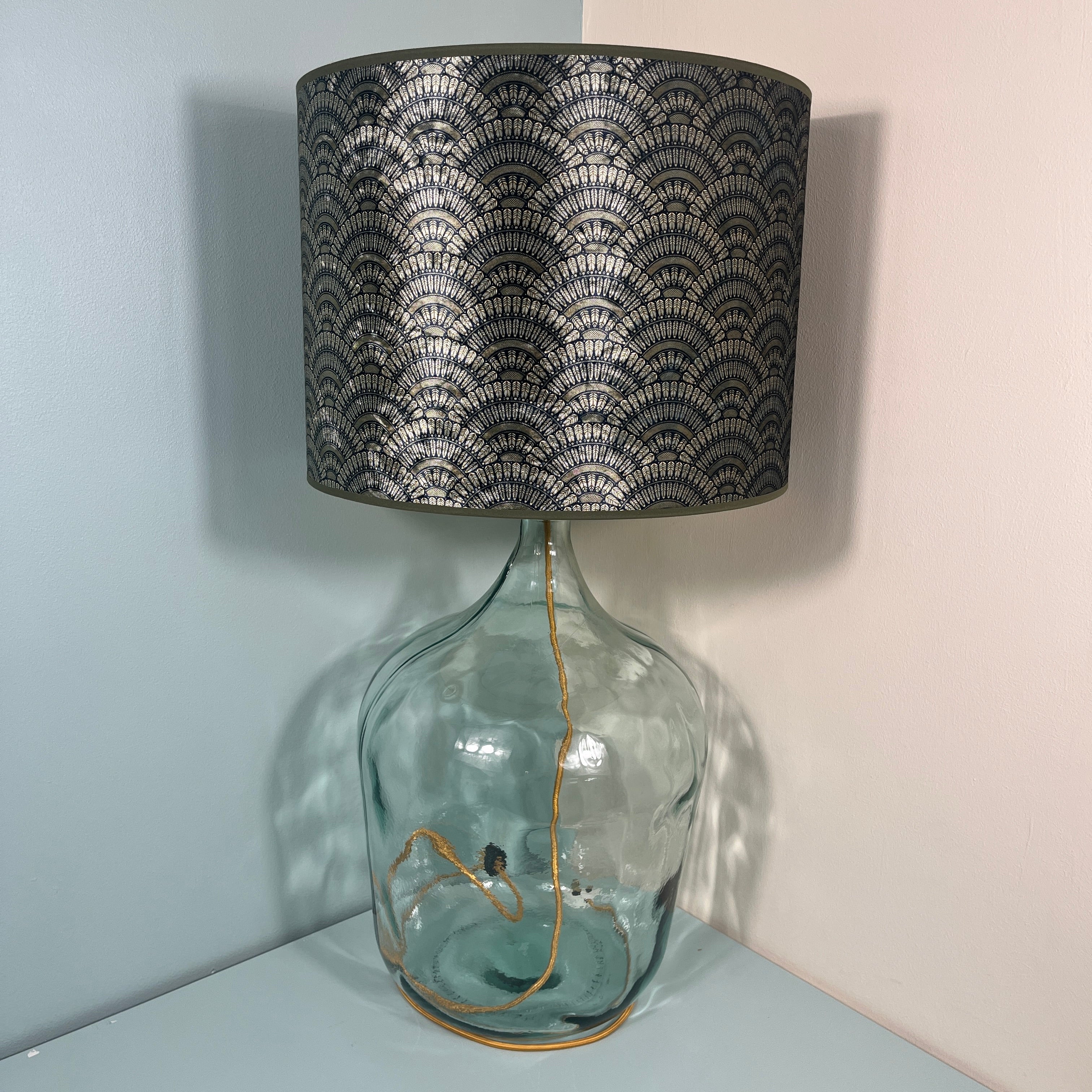 Feather Fan Velvet Shade 8" to 18"