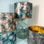 Feather Fan Velvet Shade 8" to 18"