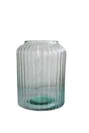 Recycled glass Column Vase