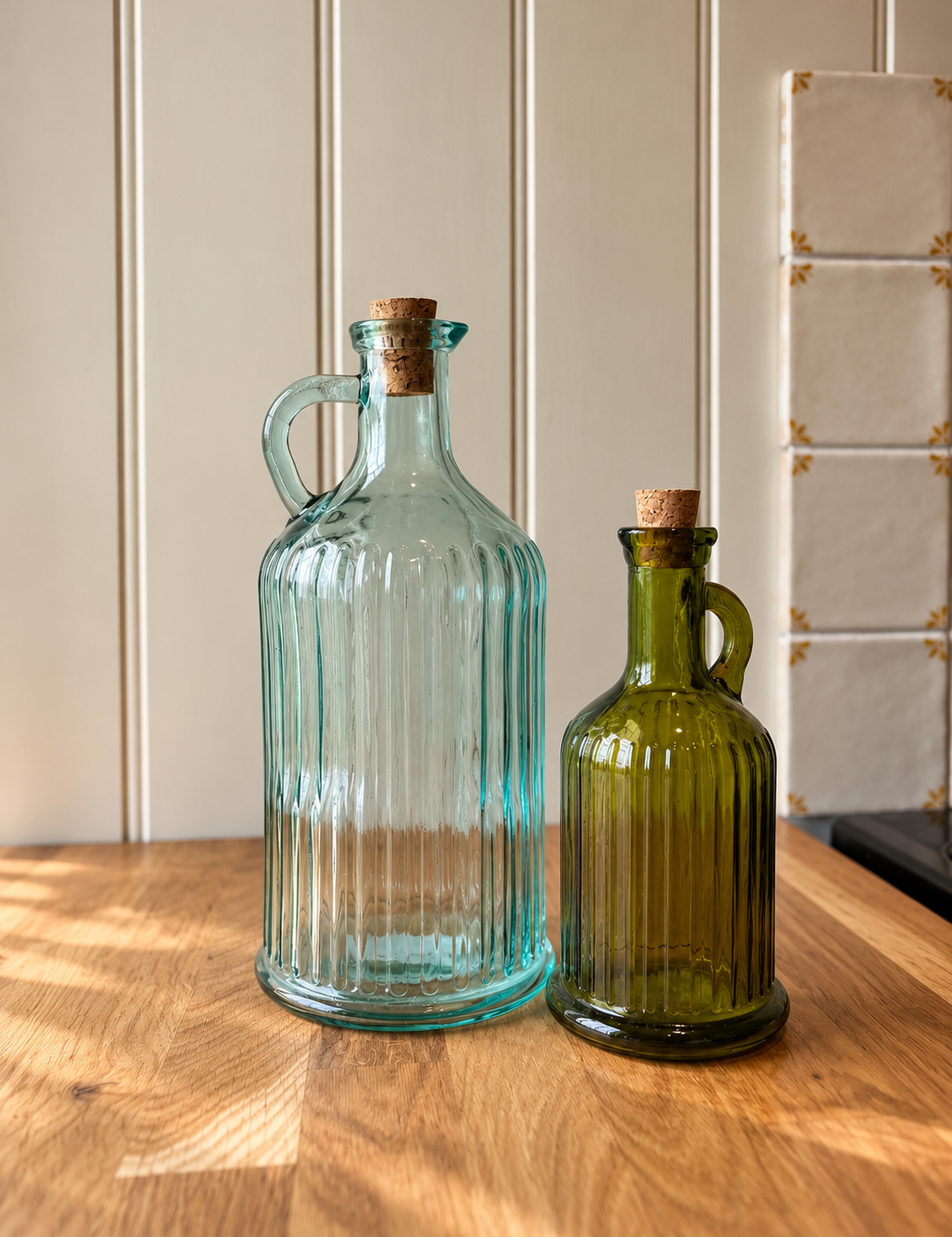 RibbedGlassBottlesinSunlitKitchen.png