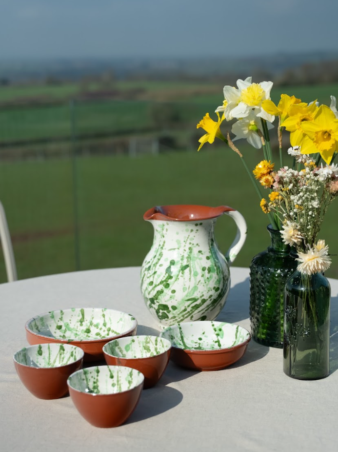 Spanish Hand Painted Jaspe 14cm Tapas Bowl