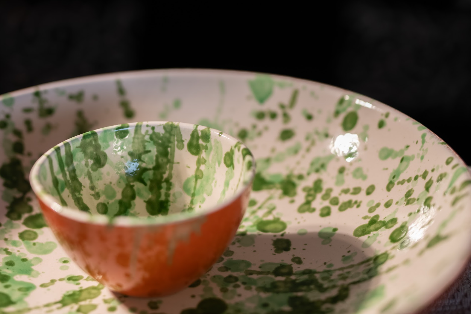 Spanish Hand Painted Jaspe 10cm Tapas Bowl