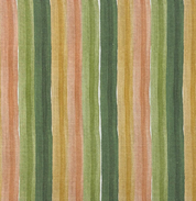 Green Stripe Linen Drum Shade