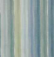 Blue Stripe Linen Drum Shade