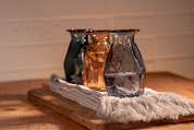 Recycled Glass Origami Vase 16cm