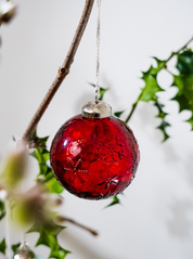 Glass Snowflake Bauble