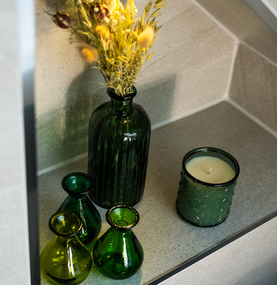 Natural Hand Poured Candle in Recycled Glass Tumbler