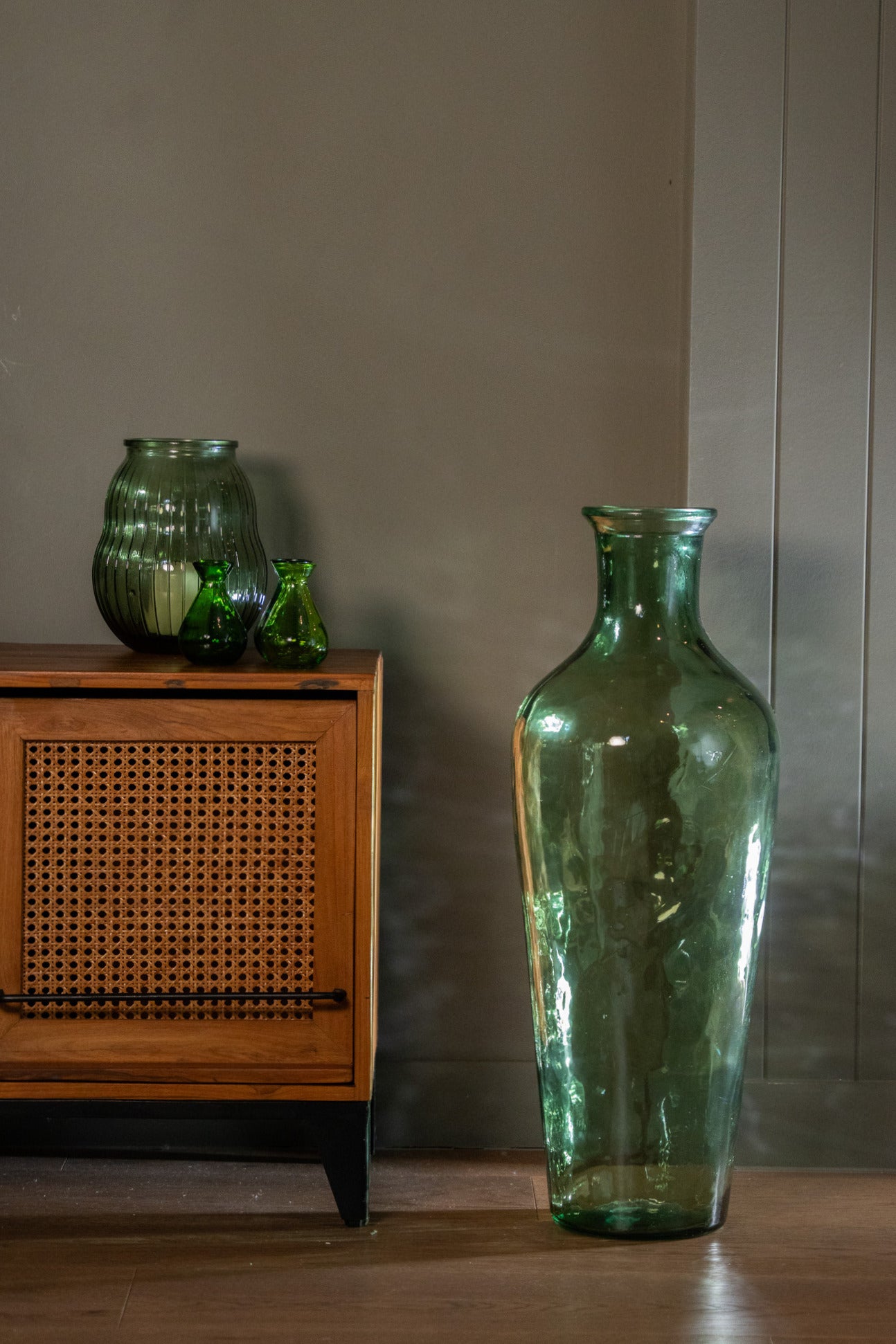 Egyptian 74cm Recycled Glass Vase