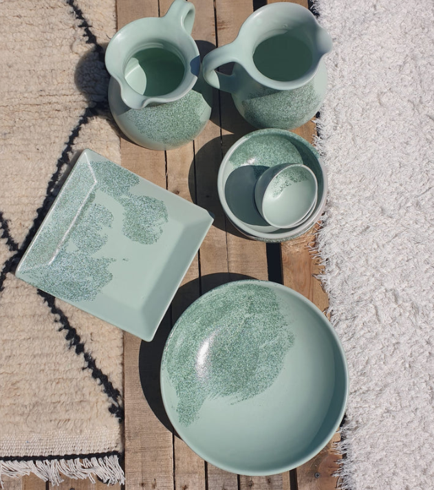 Moonstone Spanish Hand Painted Ceramics Bundle