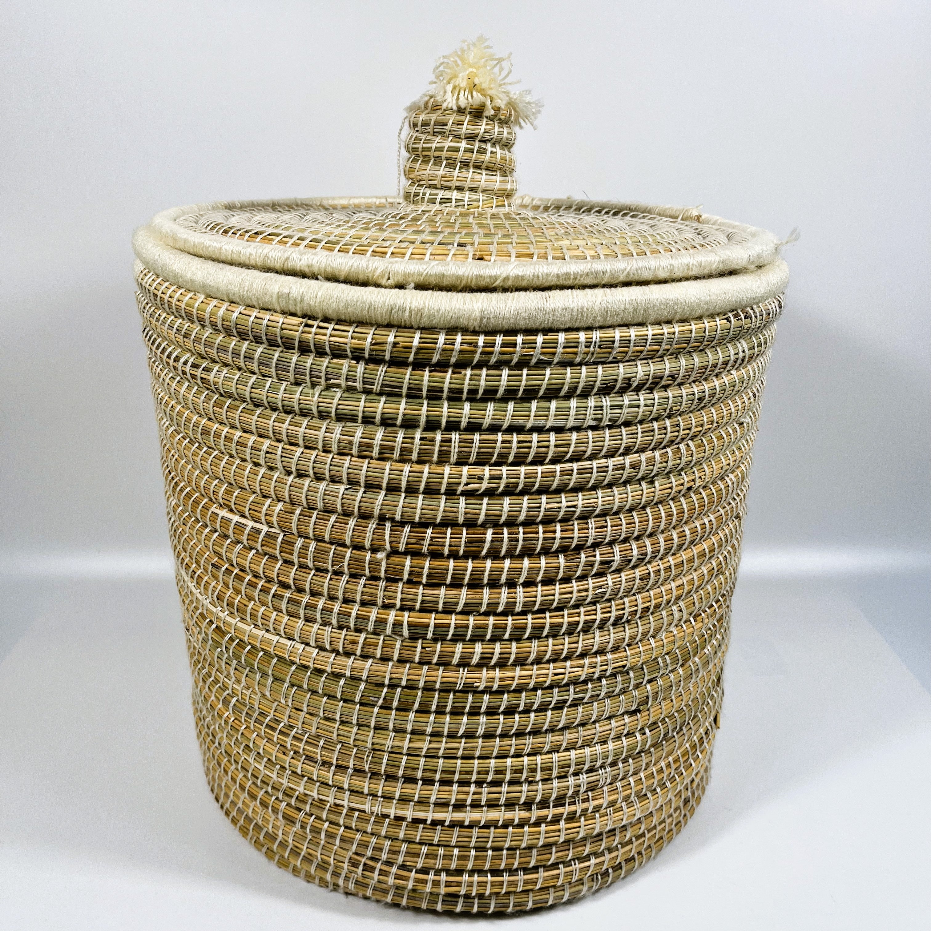 Moroccan Handmade Storage Baskets with Lid