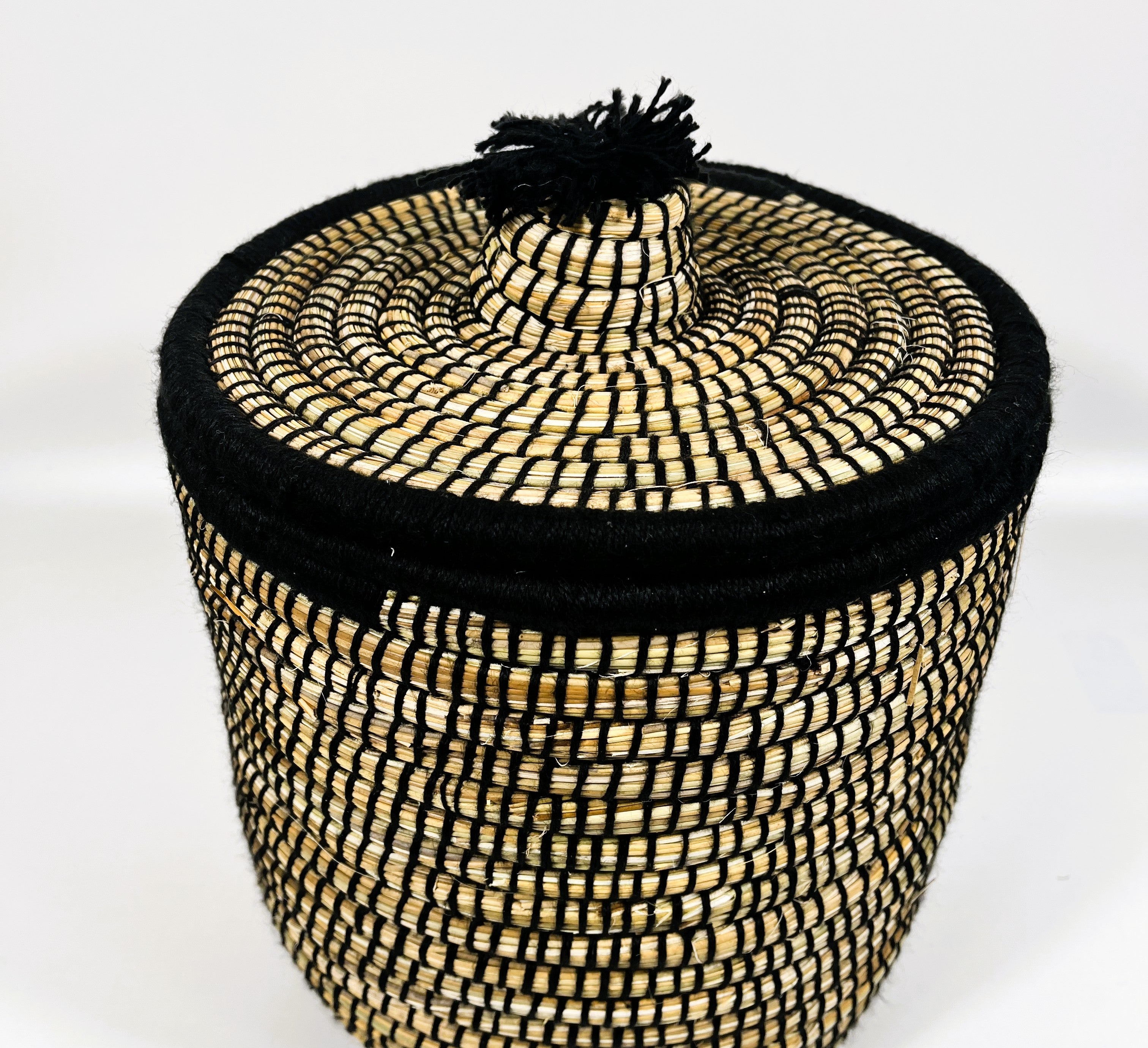 Moroccan Handmade Storage Baskets with Lid