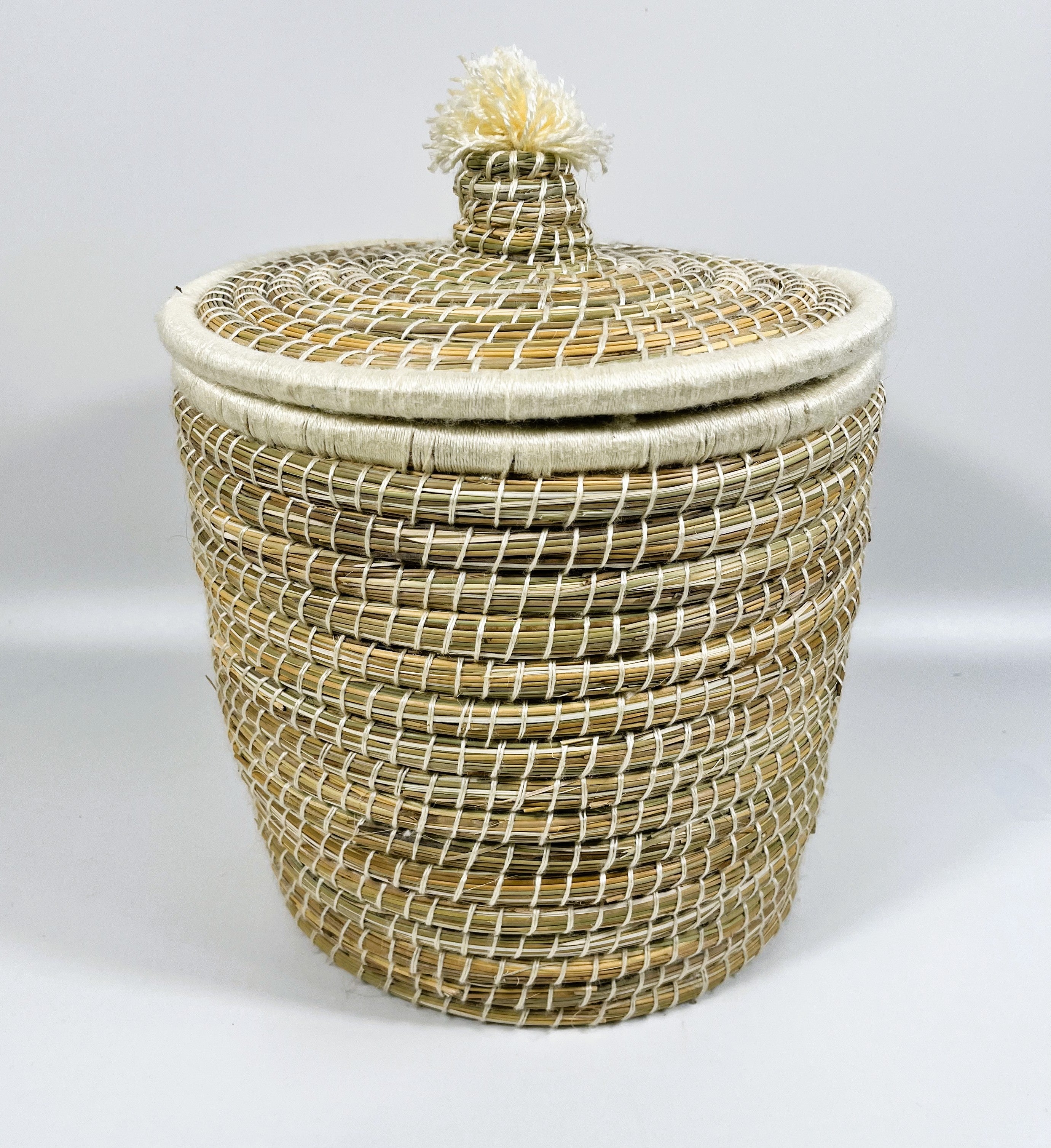 Moroccan Handmade Storage Baskets with Lid