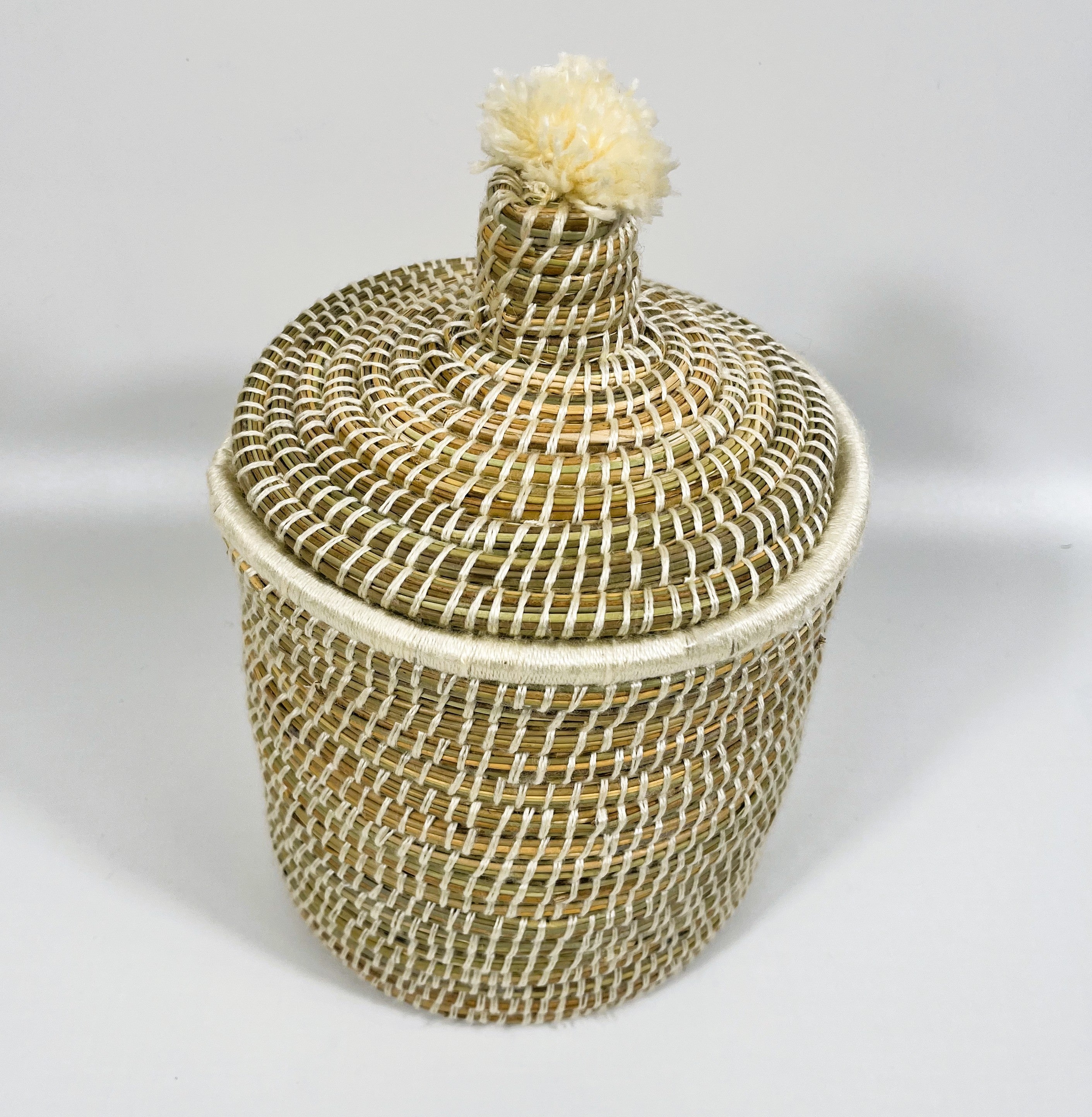 Moroccan Handmade Storage Baskets with Lid