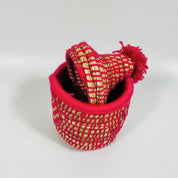 Moroccan Handmade Mini Baskets with Lid