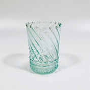 Moroccan Handmade Recycled Glass Ripple Demi Twist Tumbler 150ml