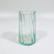 Moroccan Handmade Recycled Glass Twist Tumbler - 330ml