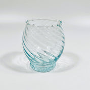 Moroccan Handmade Recycled Glass Curve Twist Tumbler 250ml